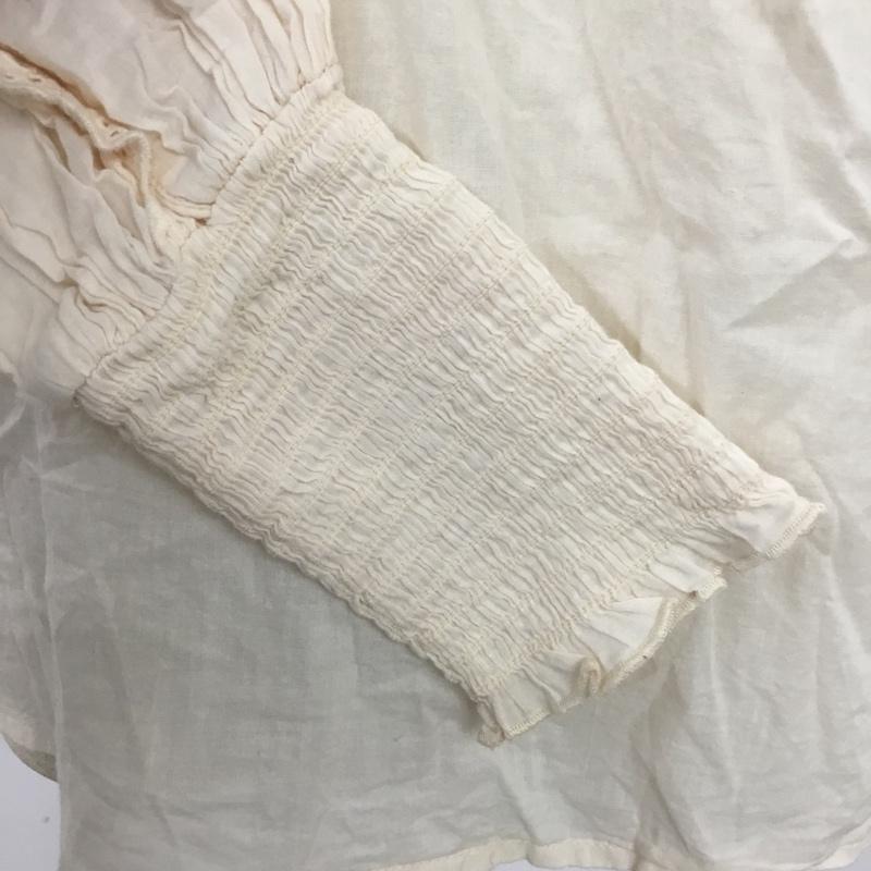 ザラベーシック ZARA BASIC カットソー 長袖 7200 236 052 タッセル XS 刺繍 アイボリー / アイボリー /  レディース USED 古着 中古 10085961