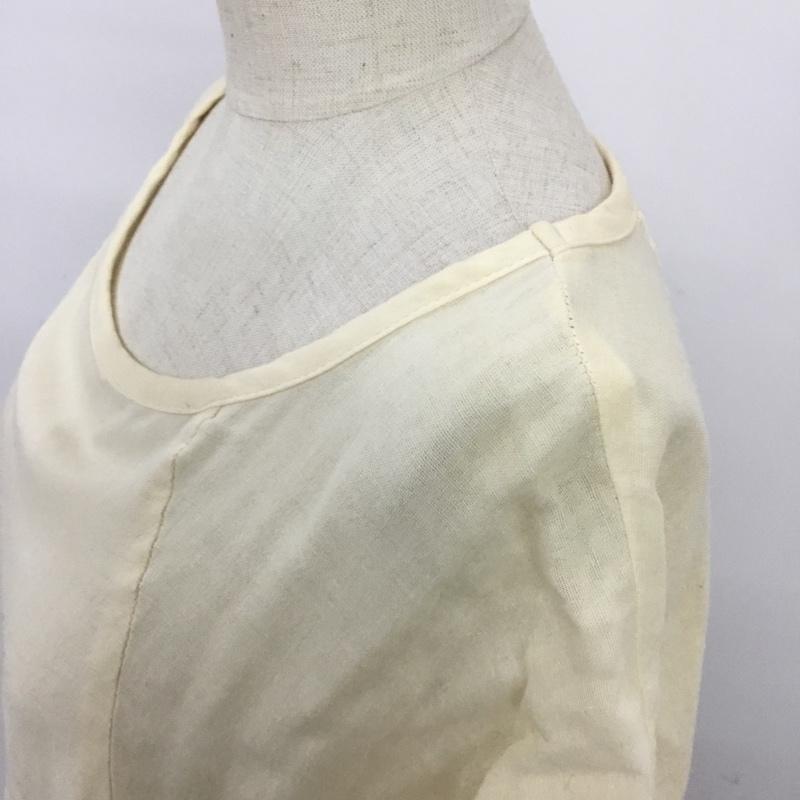 スタディオクリップ studio CLIP カットソー 長袖 S152659-1F ダブルガーゼ スカラップ 刺繍 黄 / イエロー /  レディース USED 古着 中古 10085965