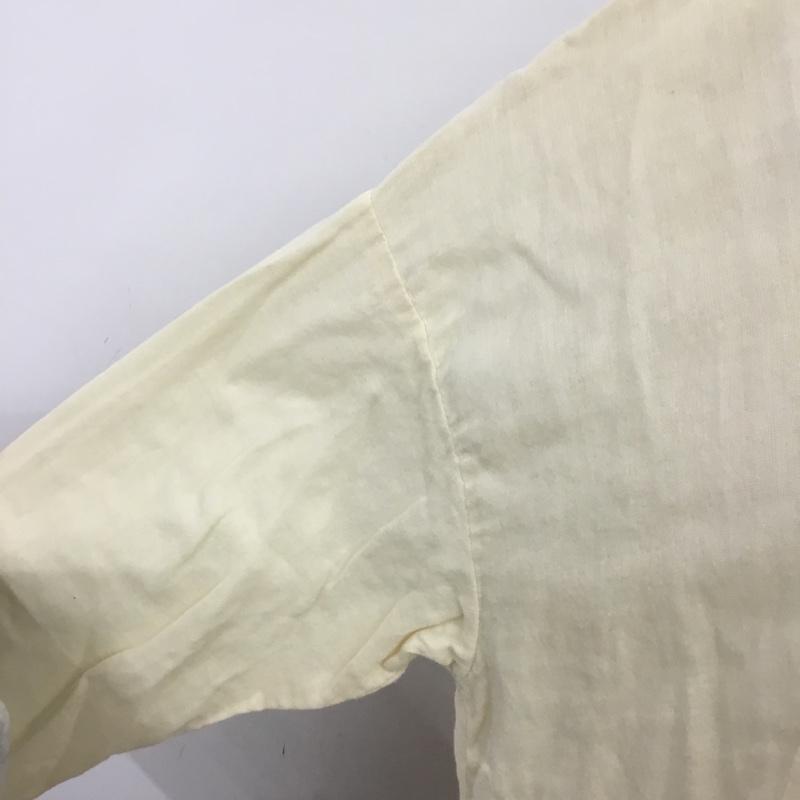 スタディオクリップ studio CLIP カットソー 長袖 S152659-1F ダブルガーゼ スカラップ 刺繍 黄 / イエロー /  レディース USED 古着 中古 10085965