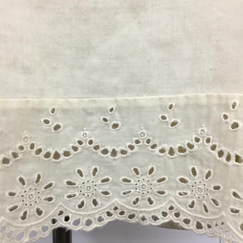 スタディオクリップ studio CLIP カットソー 長袖 S152659-1F ダブルガーゼ スカラップ 刺繍 黄 / イエロー /  レディース USED 古着 中古 10085965