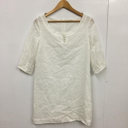ミルクフェド MILKFED. ワンピース ひざ丈スカート S 無地 白 / ホワイト /  レディース USED 古着 中古 10085970