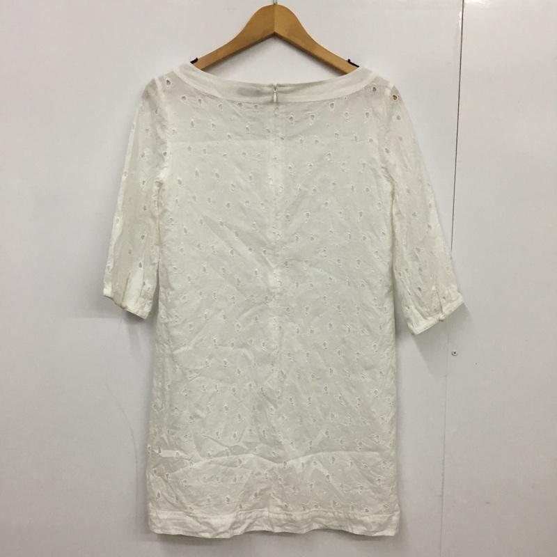 ミルクフェド MILKFED. ワンピース ひざ丈スカート S 無地 白 / ホワイト /  レディース USED 古着 中古 10085970