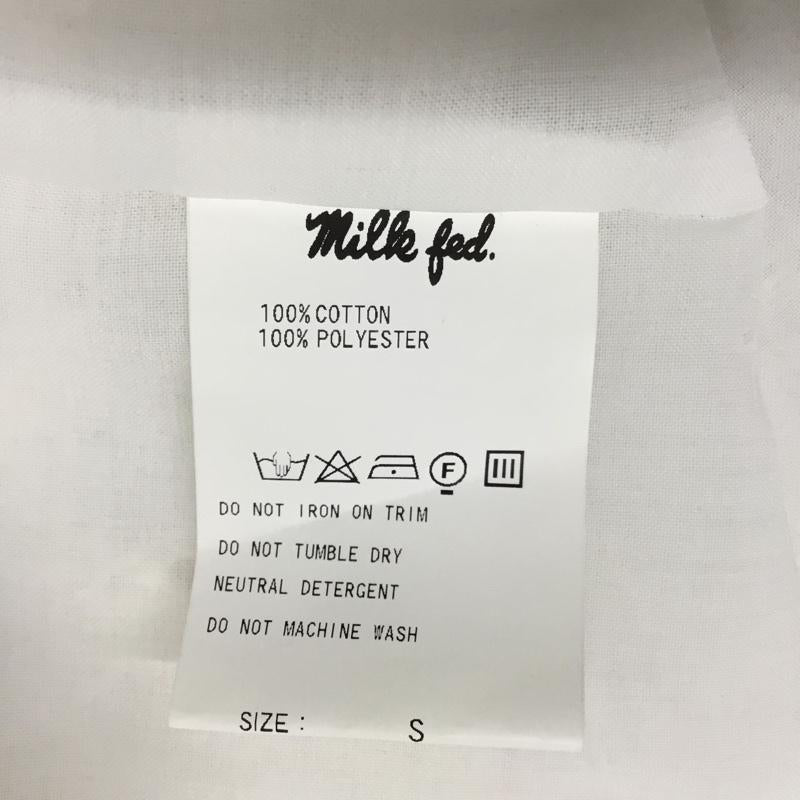 ミルクフェド MILKFED. ワンピース ひざ丈スカート S 無地 白 / ホワイト /  レディース USED 古着 中古 10085970