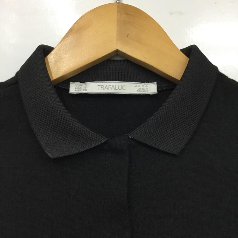 ザラ ZARA ワンピース ミニスカート S 無地 黒 / ブラック /  レディース USED 古着 中古 10085971