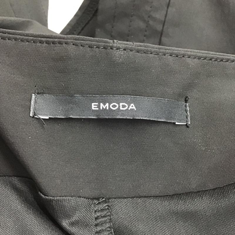 エモダ EMODA スカート ミニスカート 042010850001 Wラップベルトスカート M 無地 黒 / ブラック /  レディース USED 古着 中古 10086034