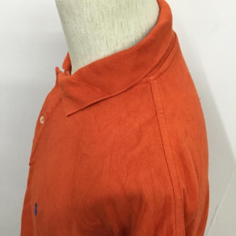 ポロバイラルフローレン Polo by RALPH LAUREN ポロシャツ 半袖 L 無地 橙 / オレンジ /  メンズ USED 古着 中古 10086050