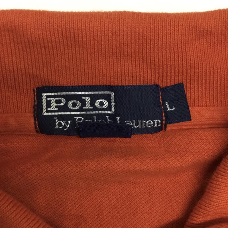 ポロバイラルフローレン Polo by RALPH LAUREN ポロシャツ 半袖 L 無地 橙 / オレンジ /  メンズ USED 古着 中古 10086050