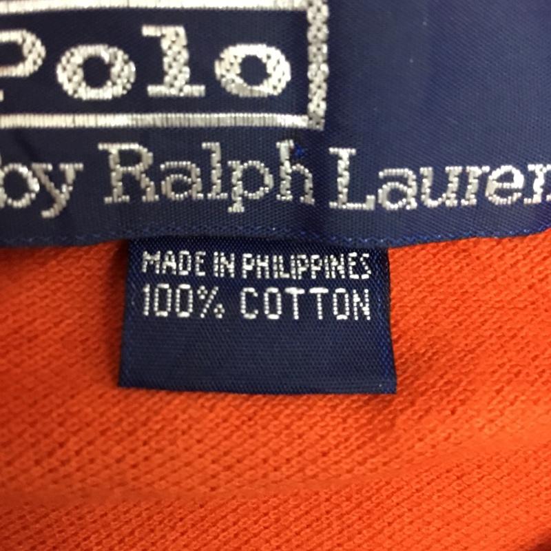 ポロバイラルフローレン Polo by RALPH LAUREN ポロシャツ 半袖 L 無地 橙 / オレンジ /  メンズ USED 古着 中古 10086050