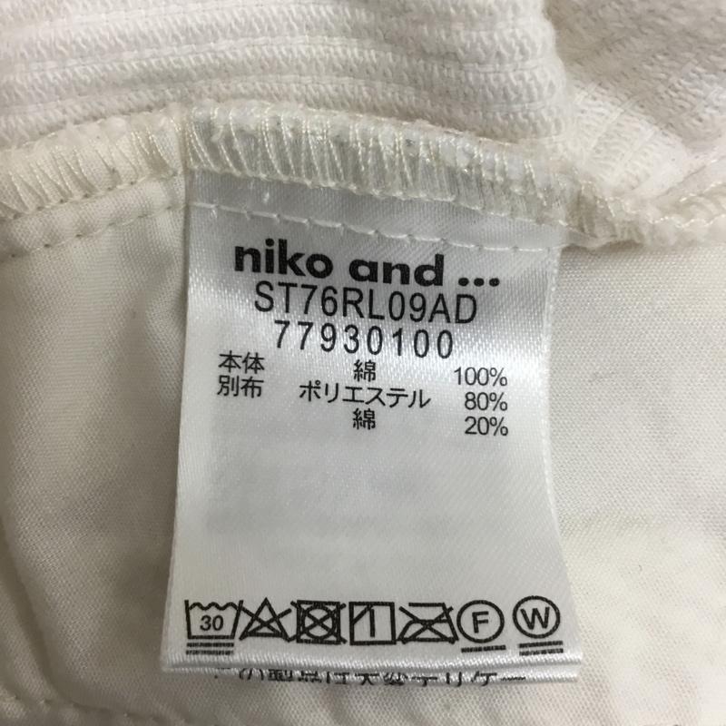 ニコアンド niko and... ボトムス ボトムス 3 無地 白 / ホワイト /  レディース USED 古着 中古 10086084