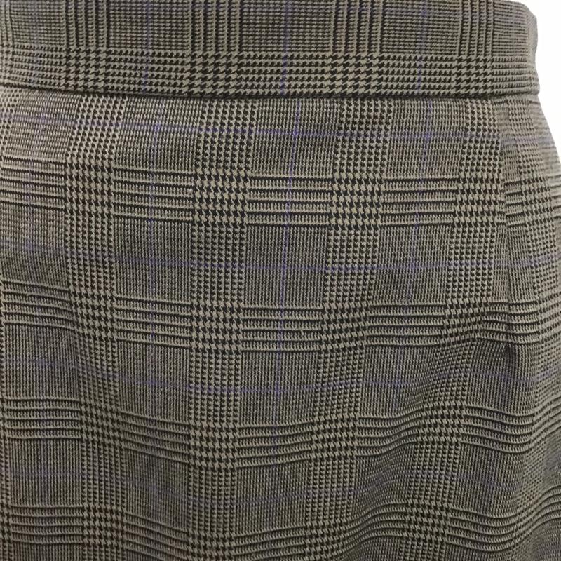 ロペピクニック ROPE' PICNIC スカート ひざ丈スカート GDC-52040-B マーメイドスカート 38 チェック 黒 / ブラック / X 茶 / ブラウン / X 紫 / パープル /  レディース USED 古着 中古 10086146
