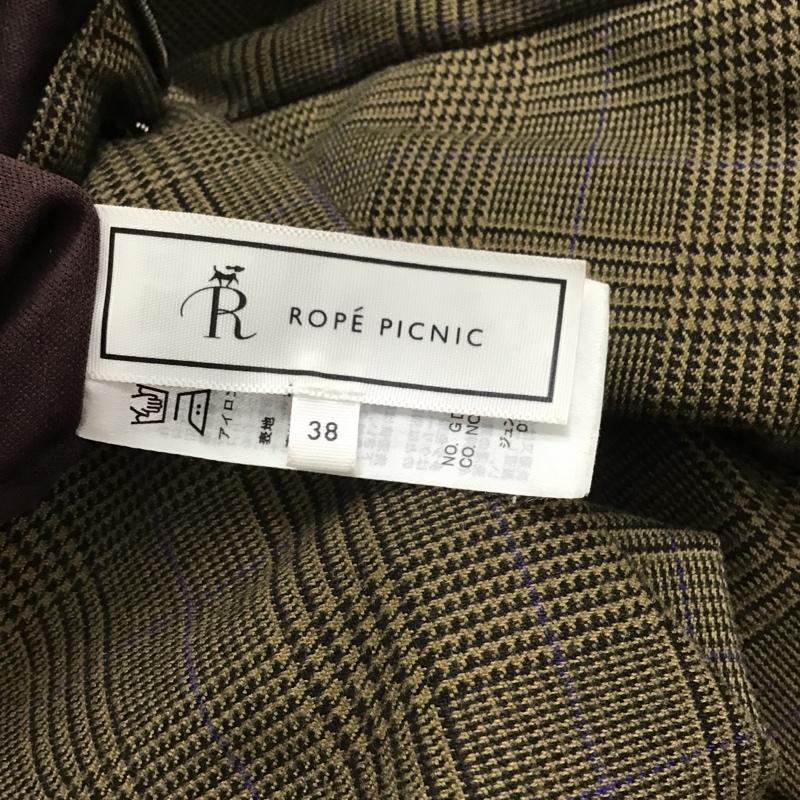 ロペピクニック ROPE' PICNIC スカート ひざ丈スカート GDC-52040-B マーメイドスカート 38 チェック 黒 / ブラック / X 茶 / ブラウン / X 紫 / パープル /  レディース USED 古着 中古 10086146