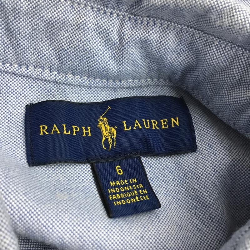 ラルフローレン RALPHLAUREN シャツ、ブラウス 長袖 ボタンダウン 6 ワンポイント 水色 / ライトブルー /  ボーイズ USED 古着 中古 10086151