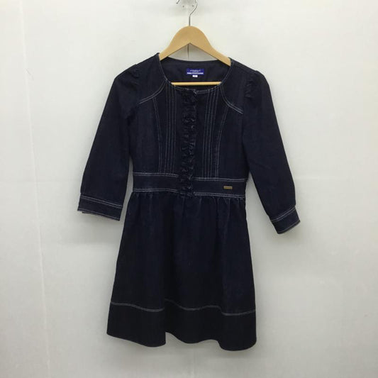 バーバリーブルーレーベル BURBERRY BLUE LABEL ワンピース ひざ丈スカート ストレッチ　デニム 36 インディゴ / インディゴ /  レディース USED 古着 中古 10086160