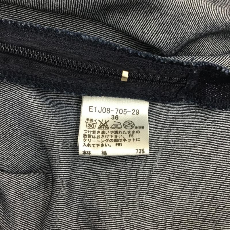 バーバリーブルーレーベル BURBERRY BLUE LABEL ワンピース ひざ丈スカート ストレッチ　デニム 36 インディゴ / インディゴ /  レディース USED 古着 中古 10086160