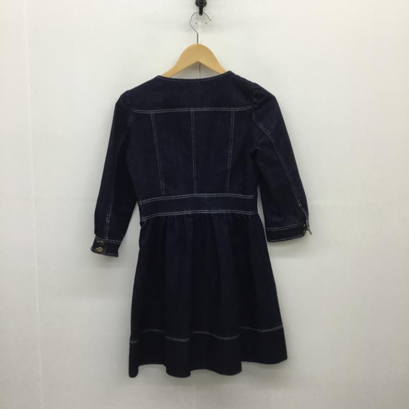 バーバリーブルーレーベル BURBERRY BLUE LABEL ワンピース ひざ丈スカート ストレッチ　デニム 36 インディゴ / インディゴ /  レディース USED 古着 中古 10086160