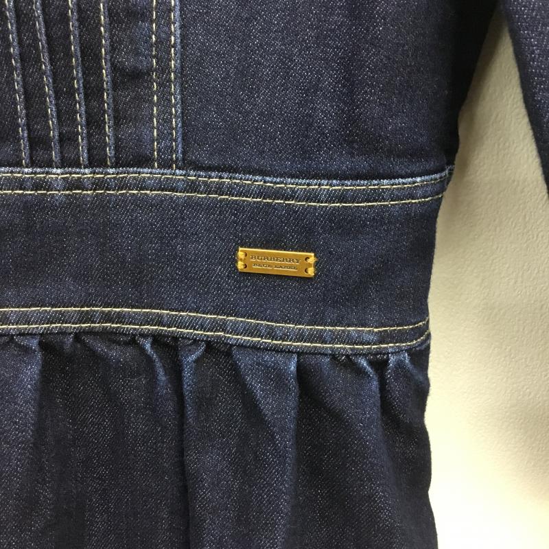 バーバリーブルーレーベル BURBERRY BLUE LABEL ワンピース ひざ丈スカート ストレッチ　デニム 36 インディゴ / インディゴ /  レディース USED 古着 中古 10086160