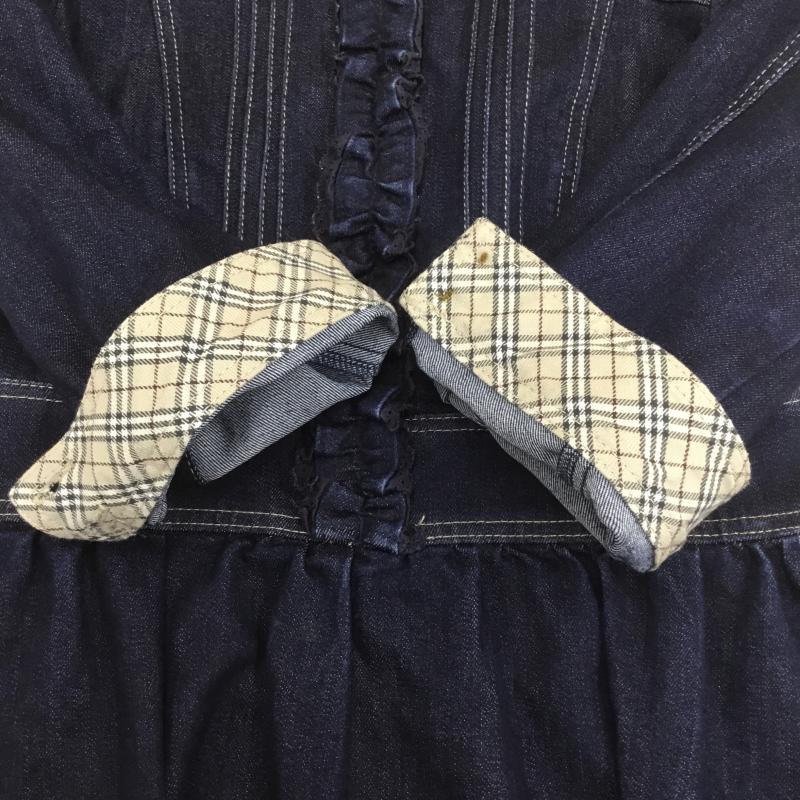 バーバリーブルーレーベル BURBERRY BLUE LABEL ワンピース ひざ丈スカート ストレッチ　デニム 36 インディゴ / インディゴ /  レディース USED 古着 中古 10086160