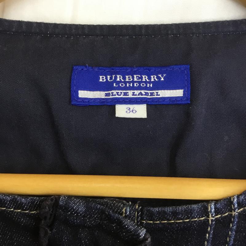バーバリーブルーレーベル BURBERRY BLUE LABEL ワンピース ひざ丈スカート ストレッチ　デニム 36 インディゴ / インディゴ /  レディース USED 古着 中古 10086160