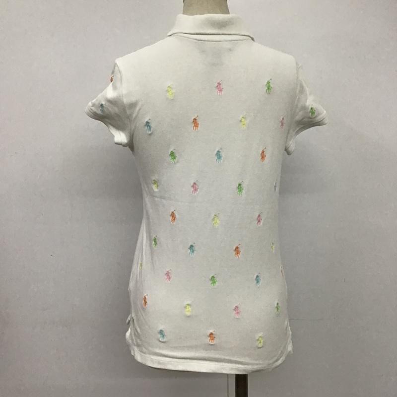 ポロラルフローレン POLO RALPH LAUREN ポロシャツ 半袖 L 刺繍 白 / ホワイト /  レディース USED 古着 中古 10086164