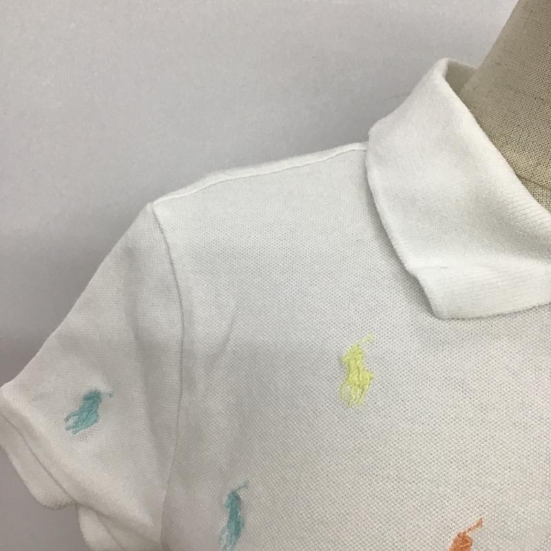 ポロラルフローレン POLO RALPH LAUREN ポロシャツ 半袖 L 刺繍 白 / ホワイト /  レディース USED 古着 中古 10086164