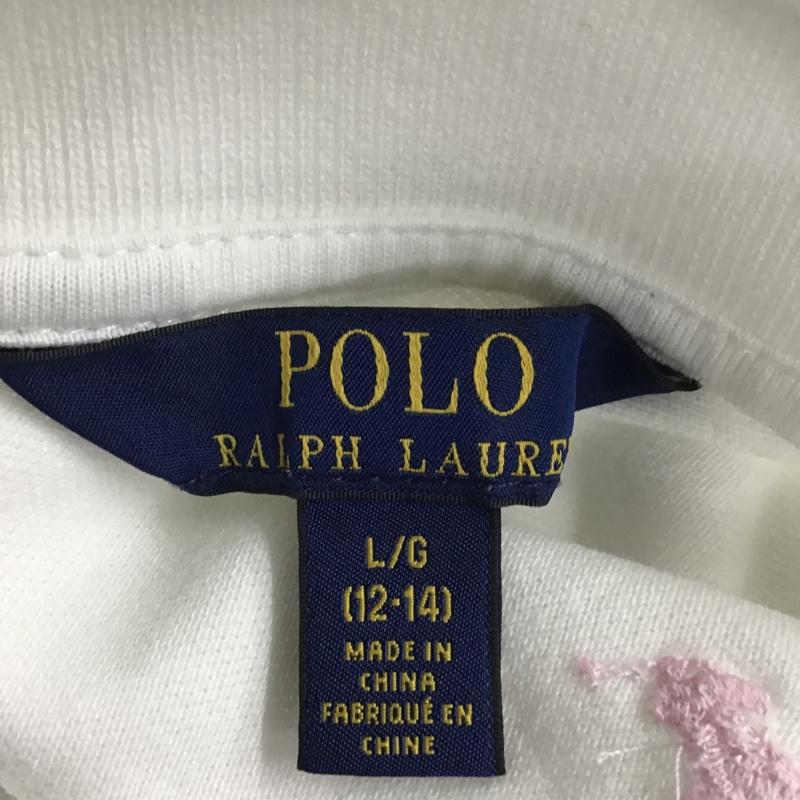 ポロラルフローレン POLO RALPH LAUREN ポロシャツ 半袖 L 刺繍 白 / ホワイト /  レディース USED 古着 中古 10086164