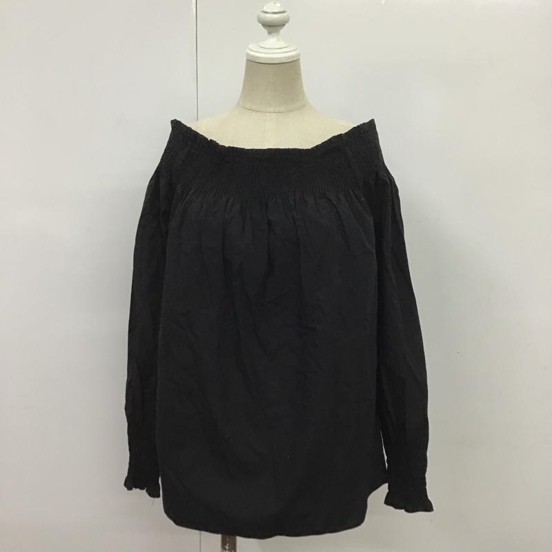ザラベーシック ZARA BASIC カットソー 長袖 M 無地 黒 / ブラック /  レディース USED 古着 中古 10086178