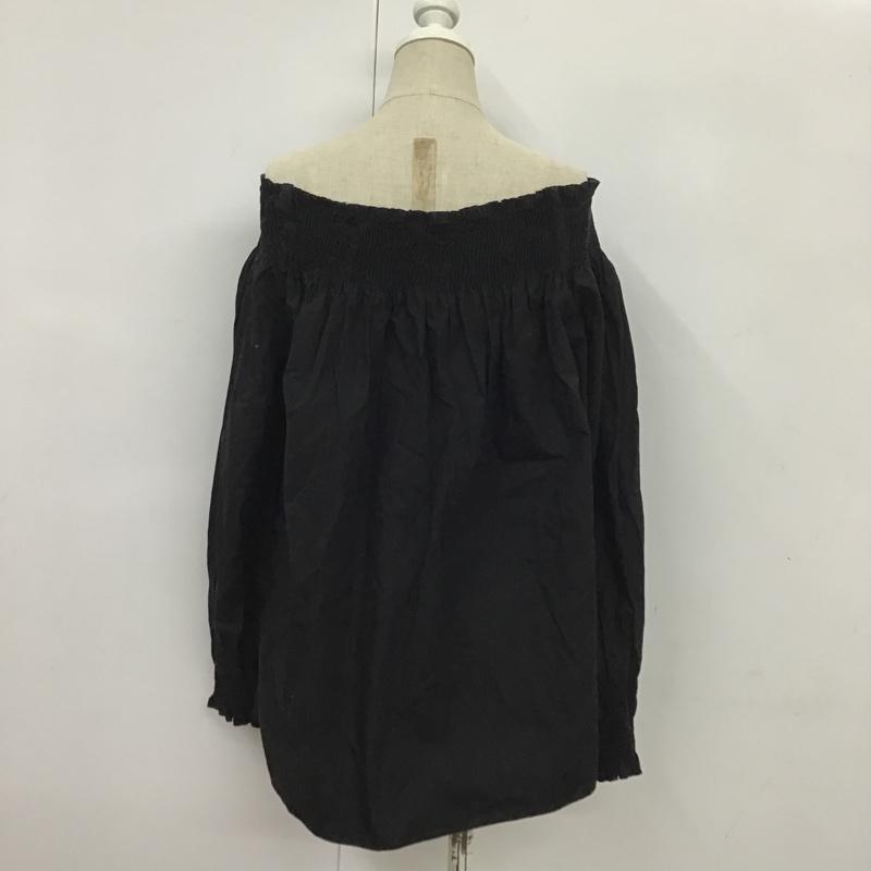 ザラベーシック ZARA BASIC カットソー 長袖 M 無地 黒 / ブラック /  レディース USED 古着 中古 10086178