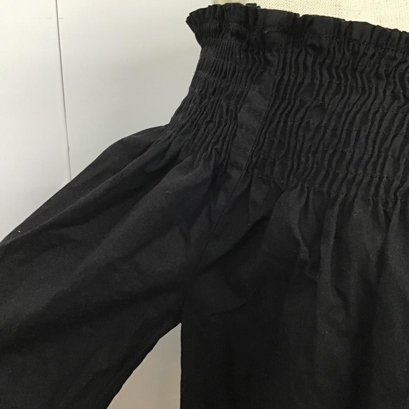 ザラベーシック ZARA BASIC カットソー 長袖 M 無地 黒 / ブラック /  レディース USED 古着 中古 10086178