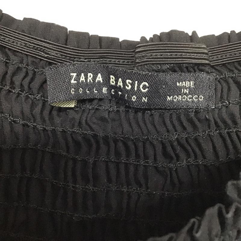 ザラベーシック ZARA BASIC カットソー 長袖 M 無地 黒 / ブラック /  レディース USED 古着 中古 10086178