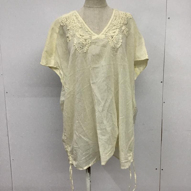 ニコアンド niko and... カットソー 半袖 無地 アイボリー / アイボリー /  レディース USED 古着 中古 10086186