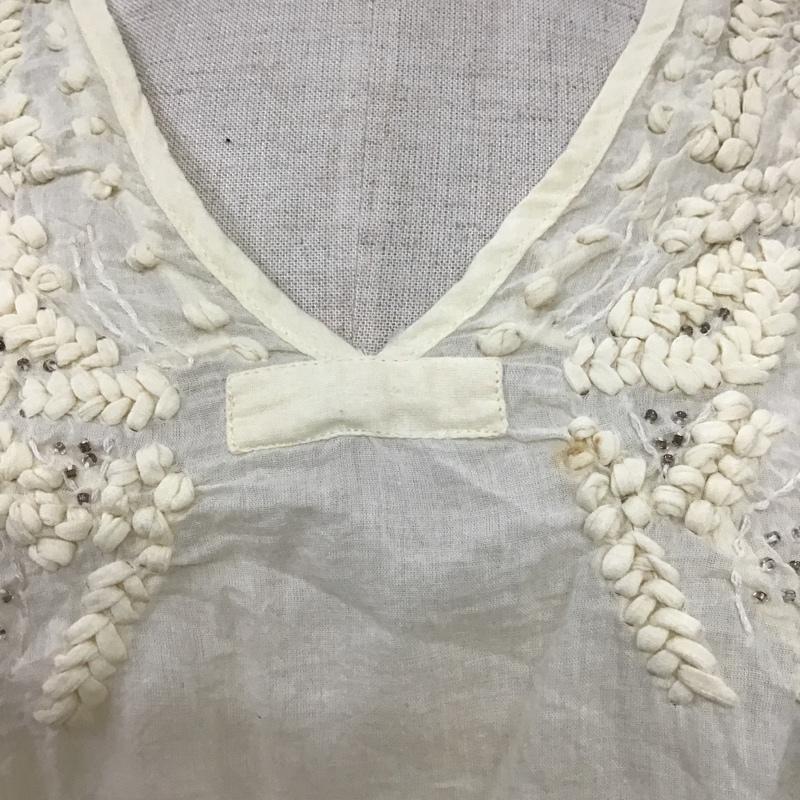 ニコアンド niko and... カットソー 半袖 無地 アイボリー / アイボリー /  レディース USED 古着 中古 10086186