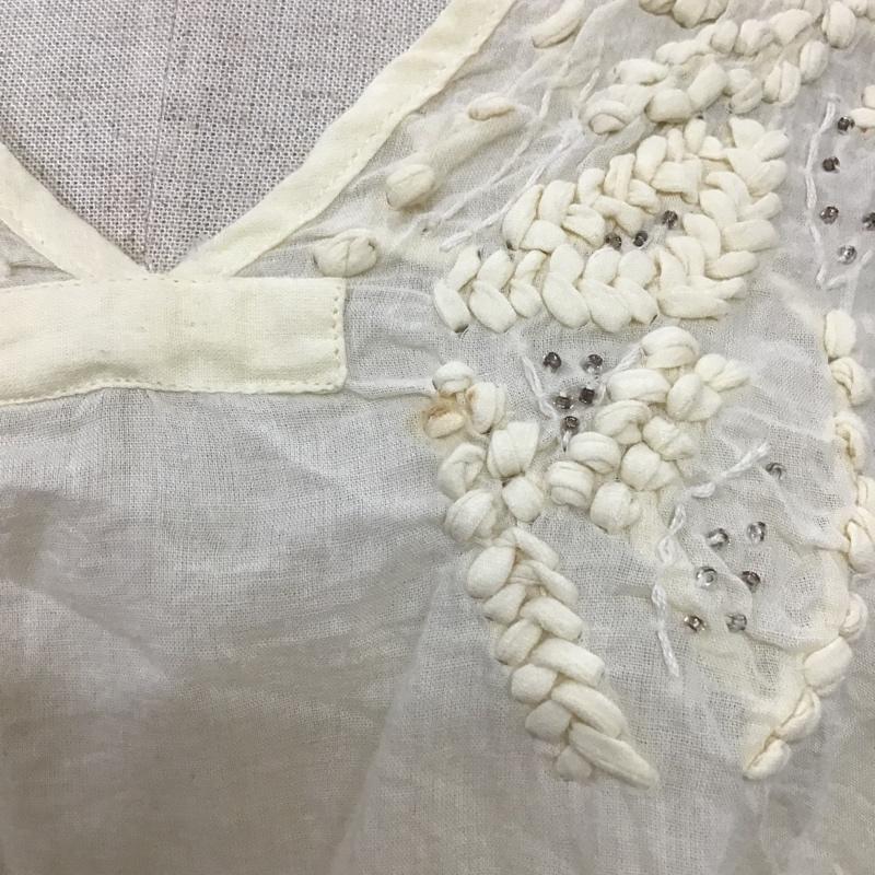 ニコアンド niko and... カットソー 半袖 無地 アイボリー / アイボリー /  レディース USED 古着 中古 10086186