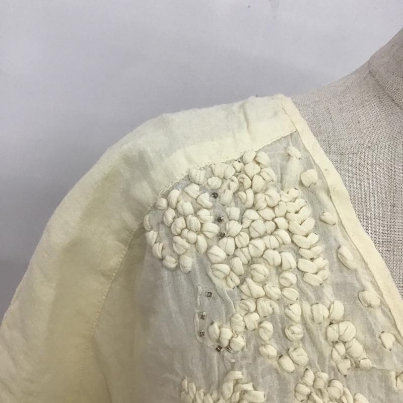 ニコアンド niko and... カットソー 半袖 無地 アイボリー / アイボリー /  レディース USED 古着 中古 10086186