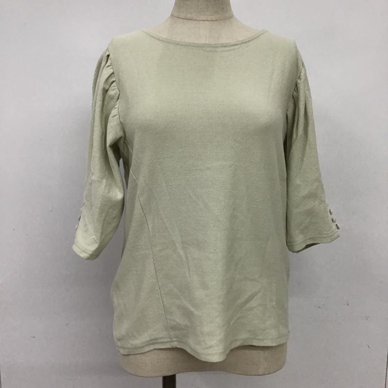 マウジー MOUSSY カットソー 半袖 FREE 無地 カーキ / カーキ /  レディース USED 古着 中古 10086201