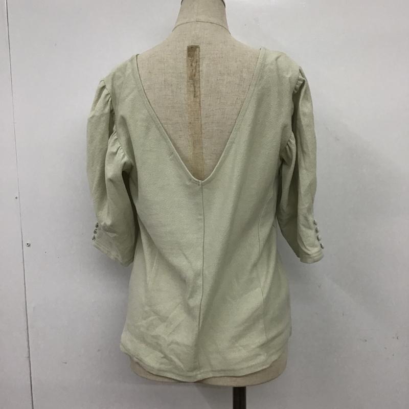 マウジー MOUSSY カットソー 半袖 FREE 無地 カーキ / カーキ /  レディース USED 古着 中古 10086201