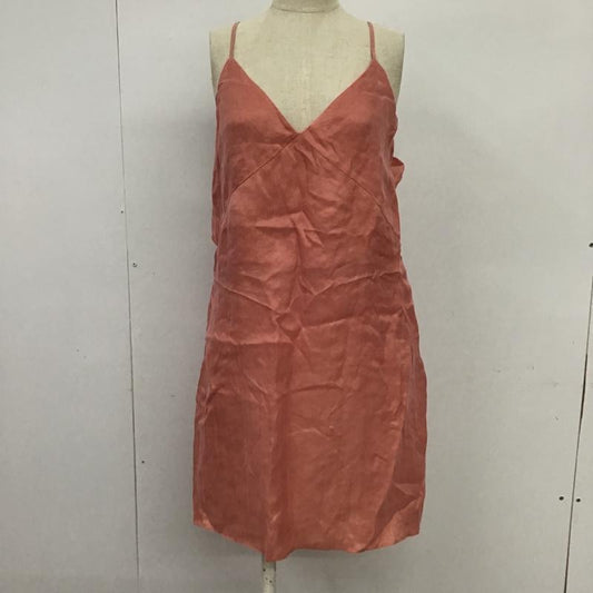 ザラ ZARA ワンピース ひざ丈スカート L 無地 桃 / ピンク /  レディース USED 古着 中古 10086228