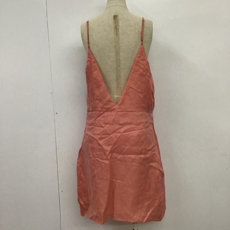 ザラ ZARA ワンピース ひざ丈スカート L 無地 桃 / ピンク /  レディース USED 古着 中古 10086228