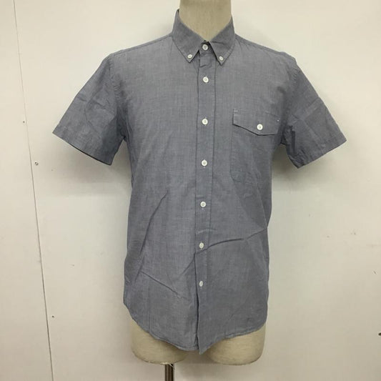 サタデーズ ニューヨークシティ Saturdays NYC シャツ、ブラウス 半袖 ボタンダウン S 無地 紺 / ネイビー /  メンズ USED 古着 中古 10086313
