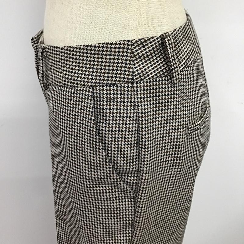 デミルクスビームス Demi-Luxe BEAMS ボトムス ボトムス 68-23-0352-126 クロップドパンツ 36 千鳥格子 ベージュ / ベージュ / X 茶 / ブラウン / X 黒 / ブラック /  レディース USED 古着 中古 10086341