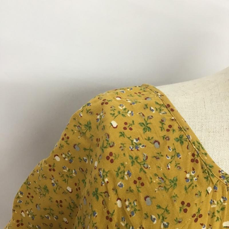 エヘカソポ ehka sopo ワンピース ロングスカート M 総柄 黄 / イエロー /  レディース USED 古着 中古 10086356