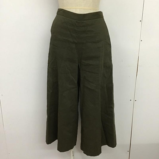 イネド INED ボトムス ボトムス 7 無地 カーキ / カーキ /  レディース USED 古着 中古 10086364