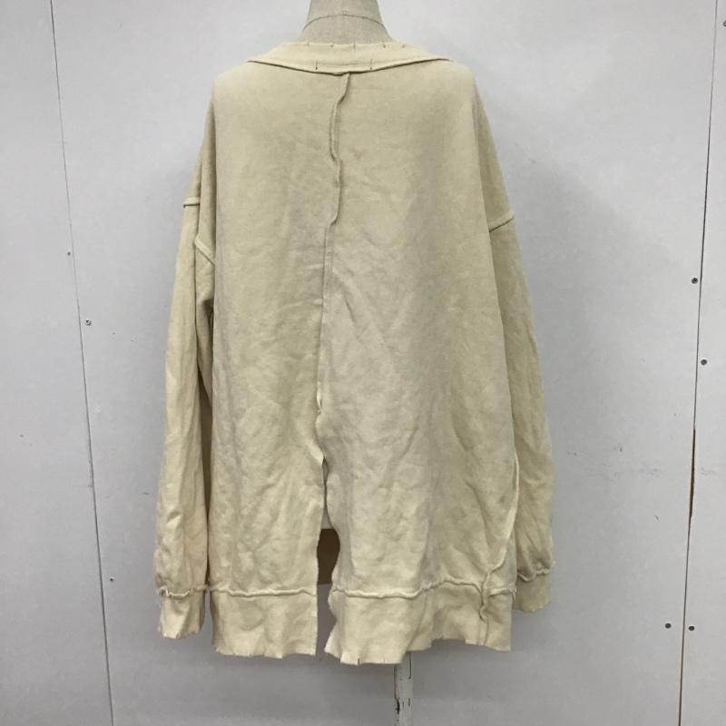 ダブルクローゼット w closet トレーナー 長袖 FREE 無地 オフホワイト / オフホワイト /  レディース USED 古着 中古 10086377