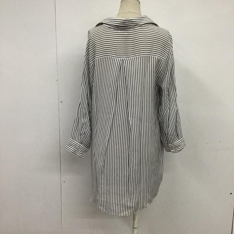 ナチュラルビューティーベーシック NATURAL BEAUTY BASIC カットソー 長袖 L ストライプ マルチカラー / マルチカラー /  レディース USED 古着 中古 10086380