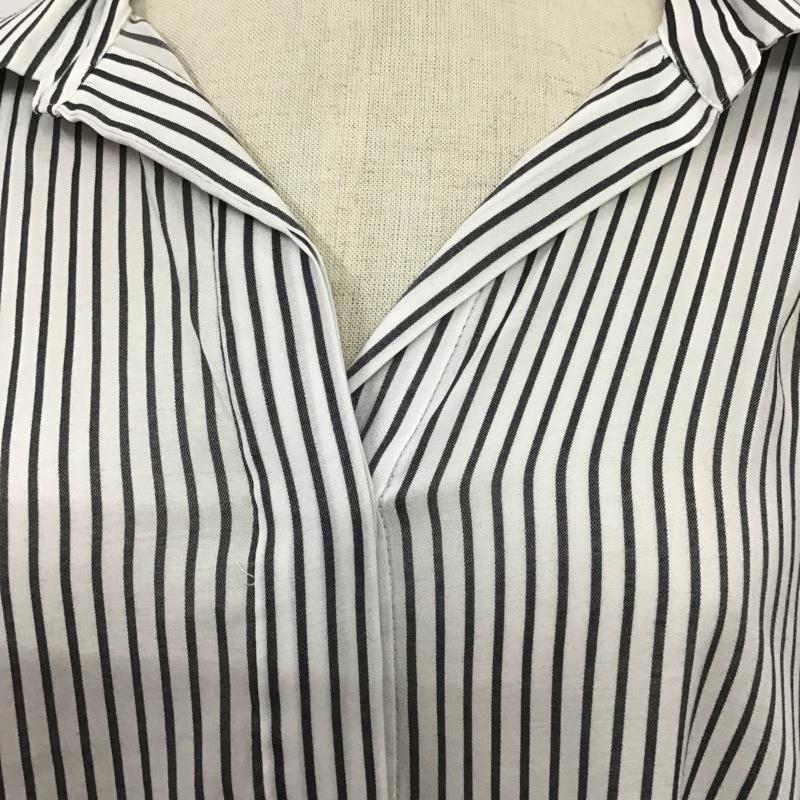 ナチュラルビューティーベーシック NATURAL BEAUTY BASIC カットソー 長袖 L ストライプ マルチカラー / マルチカラー /  レディース USED 古着 中古 10086380