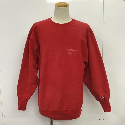 チャンピオン Campion トレーナー 長袖 XL 無地 赤 / レッド /  メンズ USED 古着 中古 10086537