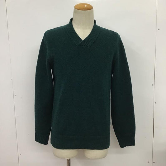デラックス DELUXE ニット、セーター 長袖 M 無地 緑 / グリーン /  メンズ USED 古着 中古 10086650