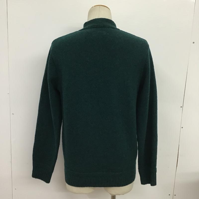 デラックス DELUXE ニット、セーター 長袖 M 無地 緑 / グリーン /  メンズ USED 古着 中古 10086650