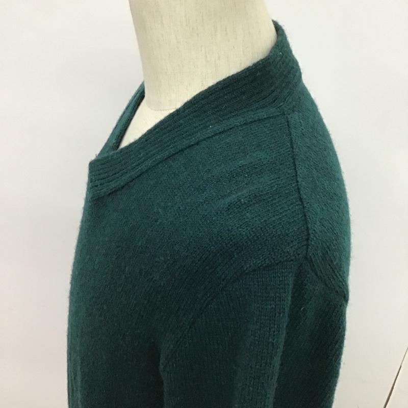 デラックス DELUXE ニット、セーター 長袖 M 無地 緑 / グリーン /  メンズ USED 古着 中古 10086650