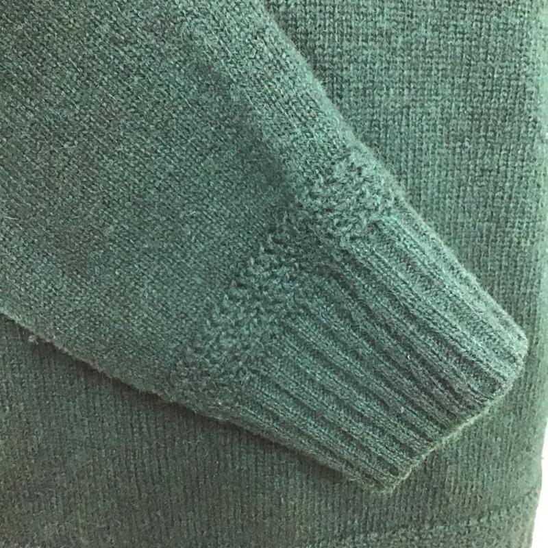 デラックス DELUXE ニット、セーター 長袖 M 無地 緑 / グリーン /  メンズ USED 古着 中古 10086650