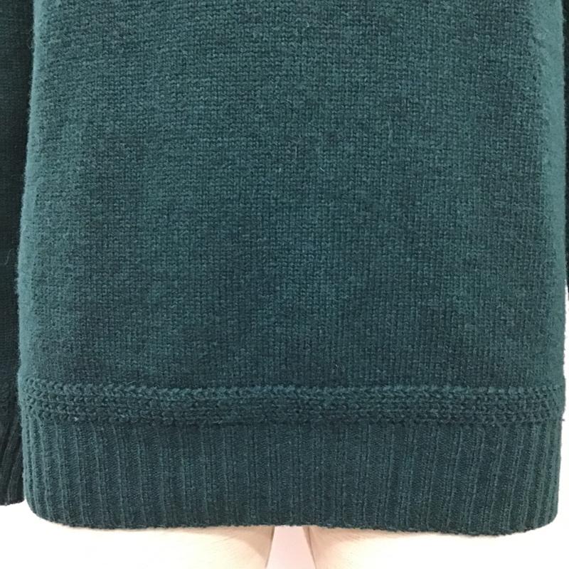 デラックス DELUXE ニット、セーター 長袖 M 無地 緑 / グリーン /  メンズ USED 古着 中古 10086650